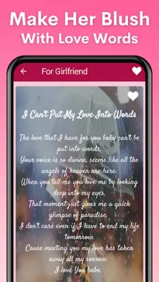 Love Poems for Him & Her android App screenshot 0