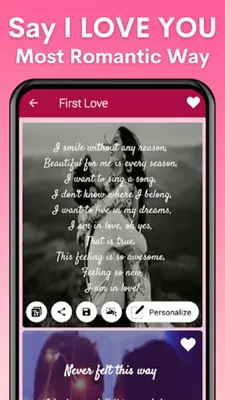 Love Poems for Him & Her android App screenshot 3